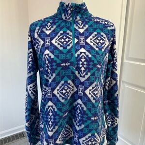 Eddie Bauer Blue‎ Aztec Fleece